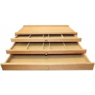 👉 Houten hout bruin Mont Marte Tekenkist 3 Laden 7436939094026