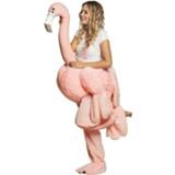 👉 Verkleedpak polyester roze Instap Kostuum Flamingo Voor Volwassenen - 8719538807129