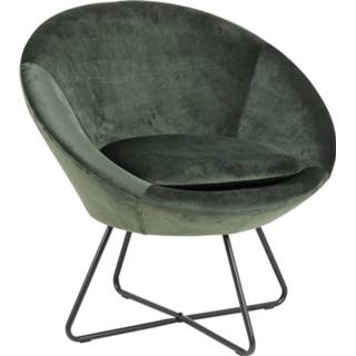 👉 Fauteuil bosgroen zwart fluweel metalen metaal rood 24designs Rixt - Onderstel 8719874349376