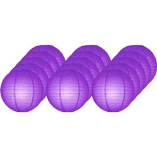 👉 Lampion blauwe 15x Lichtblauwe bol lampionnen 25 cm