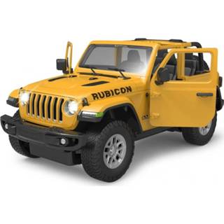 👉 Geel kunststof jongens Rastar Rc Jeep Wrangler Jl 2,4 Ghz 1:14 4042774452094