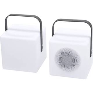 👉 Luidspreker antraciet One Size donkergrijs Garden Impressions Blocko verlichting H20cm met speaker - 8713002106701