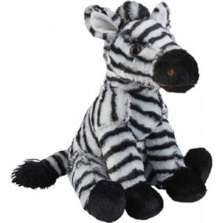 👉 Zebra knuffel zwart witte pluche polyester multikleur kinderen Zwart/witte 30 Cm - Afrikaanse Safaridieren Knuffels Speelgoed Voor 8720147780635