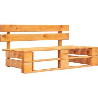 👉 Tuinbank hout bruin Vidaxl Pallet Honingbruin 8719883692890