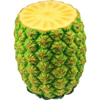 👉 Bijzettafel polyresin geel Rotary Hero / Kruk - Ananas 4942079125825