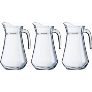 👉 Waterkan glas 3x Sapkan/waterkan van 1000 ml