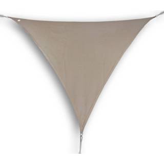 👉 Hanse® Driehoekig Waterdoorlatend Schaduwdoek - 5x6x6m - Taupe