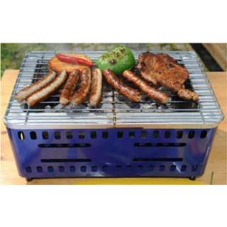 👉 Grill blauw staal kinderen Kids At Work Bbq 37 Cm 4047542601537