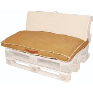 👉 Geel mannen Unique Living Palletkussen Manouk Mellow Yellow - 120 X 80cm 8714503330404