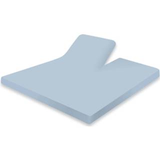 👉 Elegance 180x200cm Splittopper Hoeslaken Perkal Katoen - Artic Ice