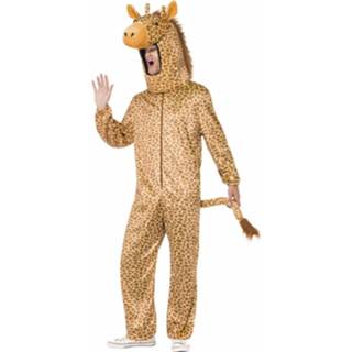 👉 Giraffe kostuum synthetisch bruin Voor Volwassenen 8718758742098