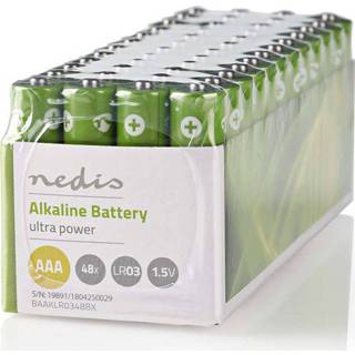 👉 Alkaline batterij Nedis Aaa 1,5 V 48 Stuks 5412810266869