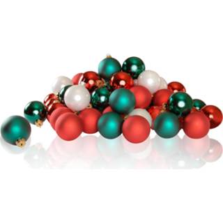 👉 Kerstbal glas multikleur Excellent Deco - Kerstballen Mix 80 Stuks Original 8719323088177