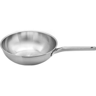 👉 Wokpan RVS wit 5-ply Rvs, 28 Cm - Cookai 8719689914974