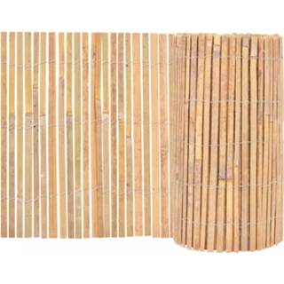 👉 Tuinhekje bamboe bruin Vidaxl Tuinhek 1000x50 Cm 8718475569381