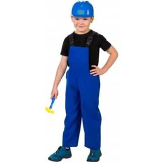 👉 Blauw polyester kinderen Bouwvakkers Verkleed Overall Voor 152 (12 Jaar) 8719538882126