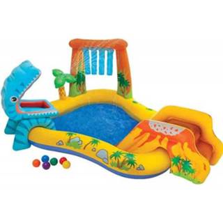 👉 Opblaaszwembad vinyl Intex Dinosaur Play Center 249x191x109 Cm 57444np 8718475699323