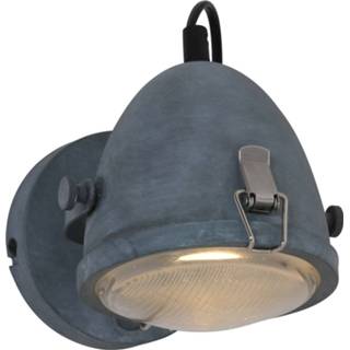 👉 Industriele wandlamp metaal grijs Lightning - 1-l Spo 8712746114645