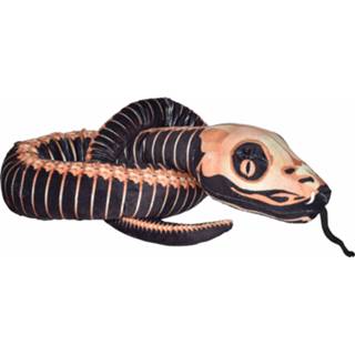 👉 Knuffel zwart pluche bruin Wild Republic Skeleton Slang 137 Cm 92389236125