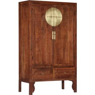 👉 Kledingkast acaciahout Vidaxl 100x50x175 Cm Massief 8719883570853