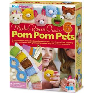 👉 Knutselset multikleur 4m Maak Je Eigen Pom Dieren 6 Stuks 4893156047601