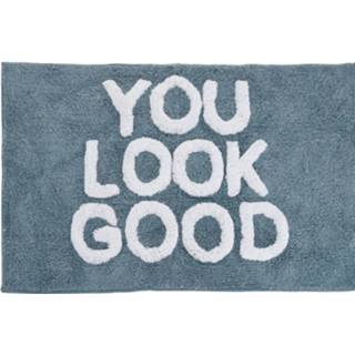 👉 Badmat blauw katoen 4goodz Zachte 