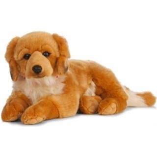 👉 Hondenknuffel pluche polyester bruin Golden Retriever Honden Knuffel 60 Cm Liggend - Huisdieren Knuffels Speelgoed 8720147739756