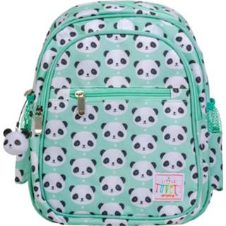 👉 Rugzak tgroen acryl A Little Lovely Company Panda Junior 13 Liter Mintgroen 8719033868052