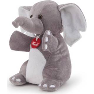 👉 Knuffel grijs pluche Trudi Puppet Olifant 28 Cm 8006529298296