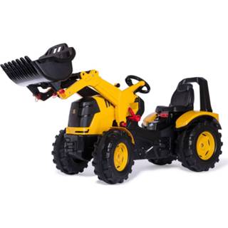 👉 Traptractor geel zwart kunststof Rolly Toys Rollyx-trac Premium Jcb Met Voorlader Geel/zwart 4006485651139