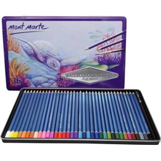 👉 Potlood multikleur Mont Marte Aquarel Potloden / Watercolour 36 Stuks 7436939093067
