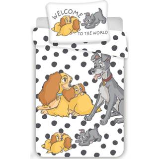 👉 Dekbedovertrek katoen vrouwen baby's Disney Lady En De Vagebond Baby Welcome 100 X 135 Cm - Multi 8592753024744