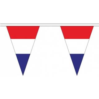 👉 Slinger kunststof multikleur 3x Stuks Nederland Landen Punt Vlaggetjes 5 Meter - Slinger/vlaggenlijn Nederlandse Vlag Holland Versiering Slingers 8720276037747