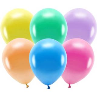 👉 Ballon multikleur 300x Gekleurde Mix Ballonnen 26 Cm Eco/biologisch Afbreekbaar - Milieuvriendelijke 8720276155441