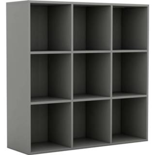 👉 Boekenkast grijs steigerhout Vidaxl 98x30x98 Cm Spaanplaat 8719883869858