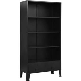 👉 Boekenkast zwart staal Vidaxl Industrieel 90x40x180 Cm 8719883735900