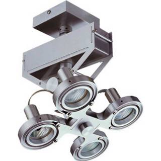 👉 Aluminium metaal zilverkleurig Lamponline Spot Koln 4 Lichts H 28 Cm 8719831731756