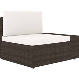 Hoekbank bruin synthetisch Vidaxl Met Linkerarmleuning Sectioneel Poly Rattan 8719883871752