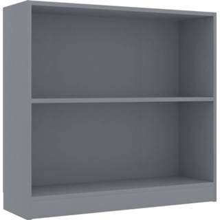 👉 Boekenkast grijs steigerhout Vidaxl 80x24x75 Cm Spaanplaat 8719883815060