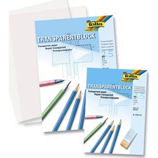 👉 Tekenpapier transparant 5x A3 Overtrekpapier / Blokken - 25 Vellen 80 Grams Hobby/kantoor Artikelen 8720147774993