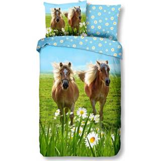 👉 Dekbedovertrek katoen multikleur peuters Good Morning Horses - Peuter (120x150 Cm + 1 Sloop) Multi 8719151091912