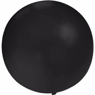 👉 Ballon zwart 12x Grote Ballonnen 60 Cm - Geschikt Voor Lucht Of Helium 8720147052817