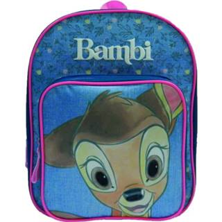 👉 Rugzak blauw roze polyester meisjes Disney Bambi 23 X 31 Cm Blauw/roze 4891320449824