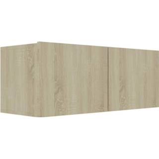 Spaanplaat steigerhout bruin Vidaxl Tv-meubel 80x30x30 Cm Sonoma Eikenkleurig 8719883914565