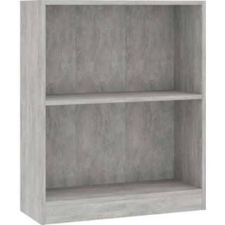 👉 Boekenkast grijs Vidaxl 60x24x74,5 Cm Spaanplaat Betongrijs 8719883787633