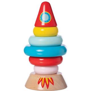 👉 Hout multikleur mannen jongens Manhattan Toy Blokkentoren Raket 15,24 Cm Junior 7-delig 11964499427