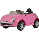 👉 Accuvoertuig roze Fiat 500cc Met Afstandsbediening 12v 8715347011061