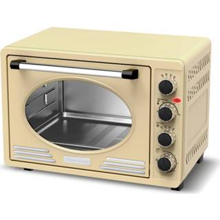 👉 Elektrische oven RVS crème Turbotronic Ev45 Retro 45 Liter - Cream 4260563034089