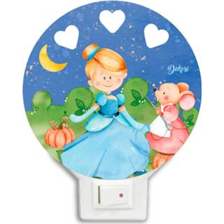 👉 Nachtlamp hout multikleur Dekori Assepoester Led Junior 12 X 14 Cm 7101600000001