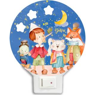 👉 Nachtlamp hout multikleur Dekori Pinokkio Led Feestje Junior 12 X 4 Cm 7100800000002